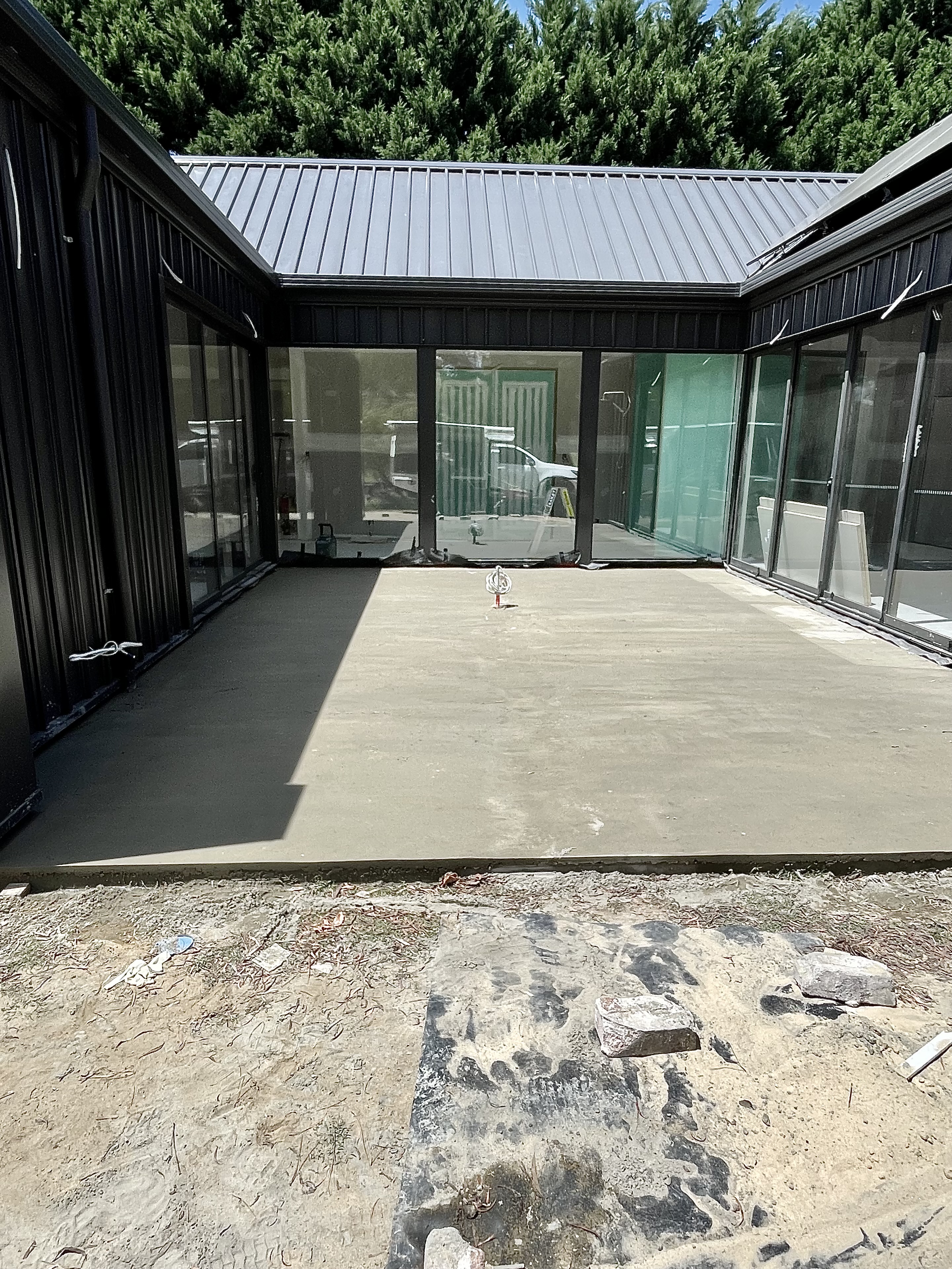 Courtyard tiling upgrade before