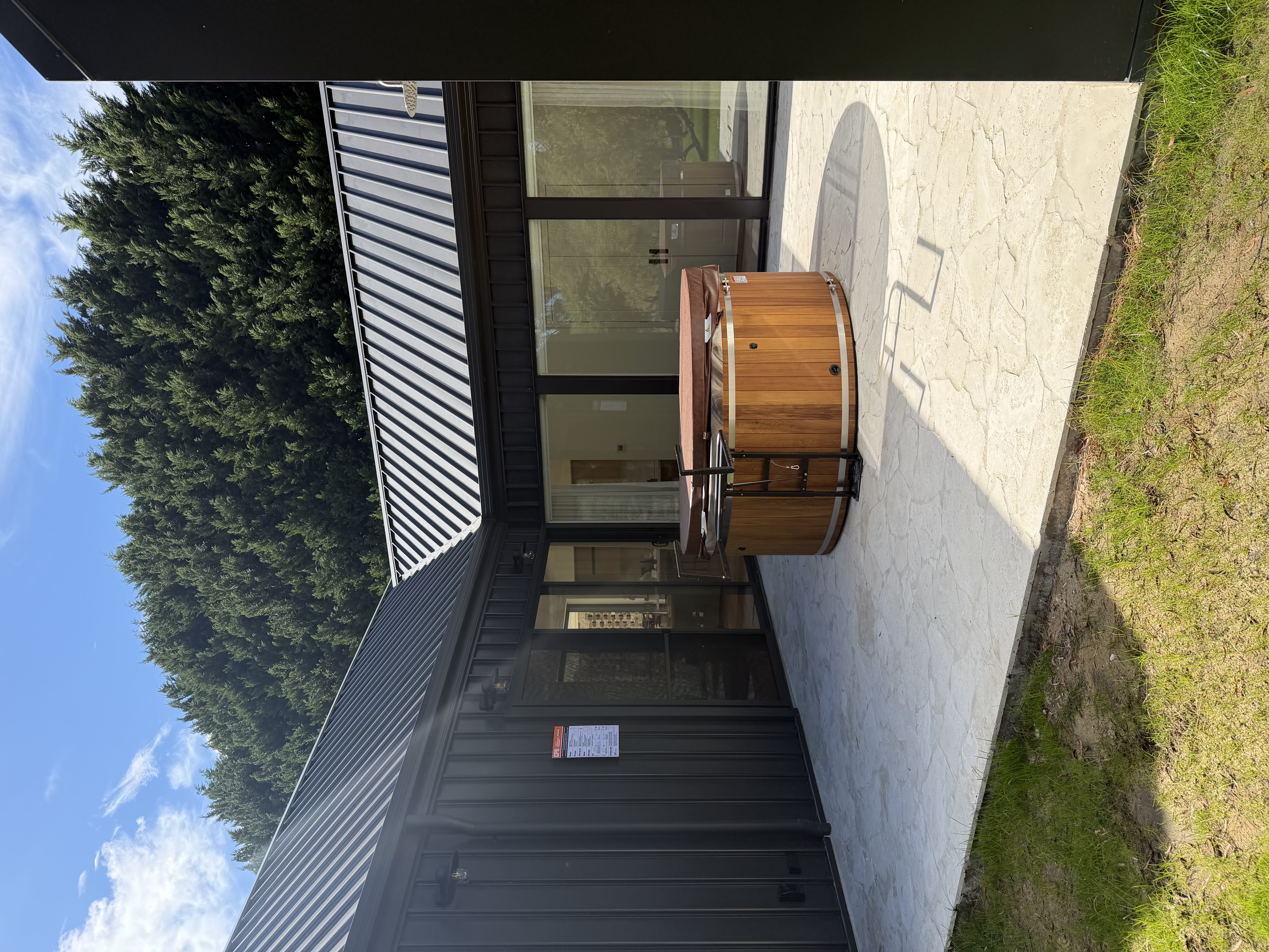 Courtyard tiling upgrade after
