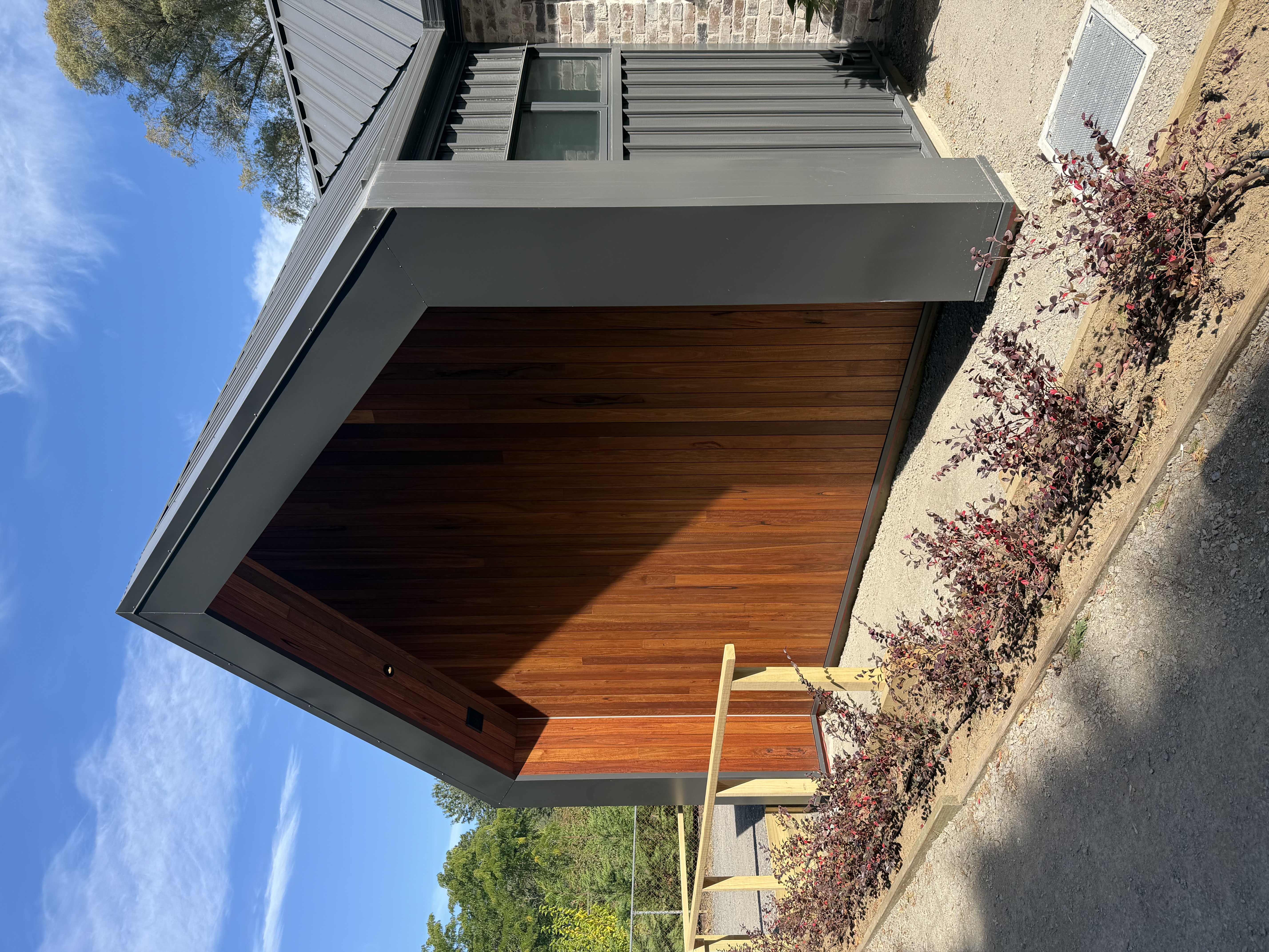 Completed timber exterior renovation wide view