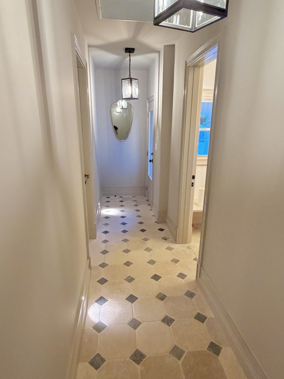 Completed interior entry hallway upgrade