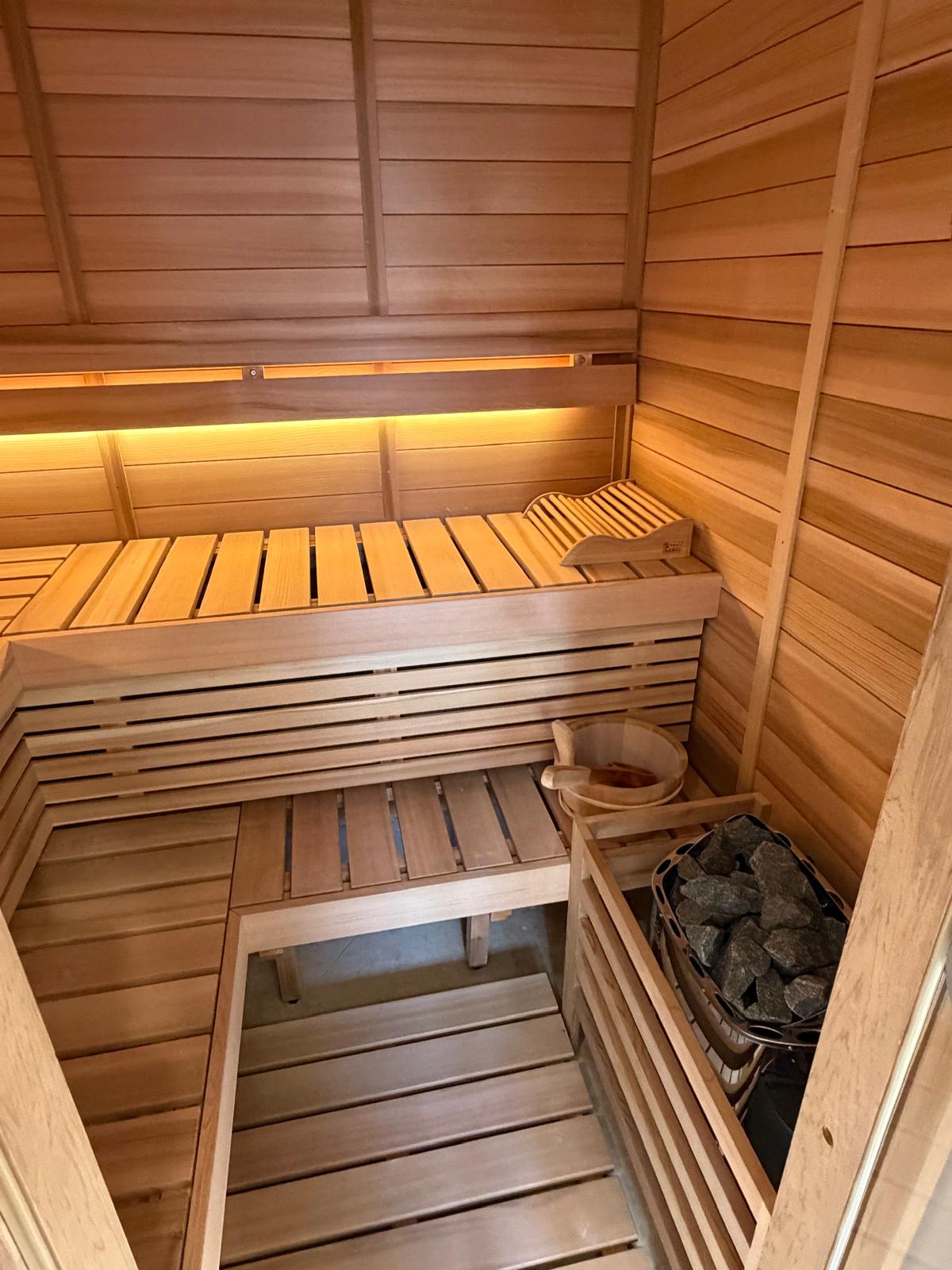 Sauna room upgrade after