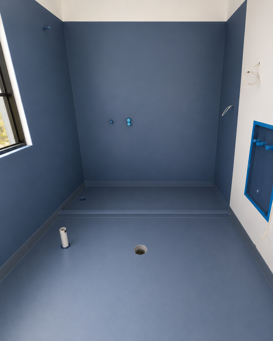 Ensuite bathroom shower waterproofing