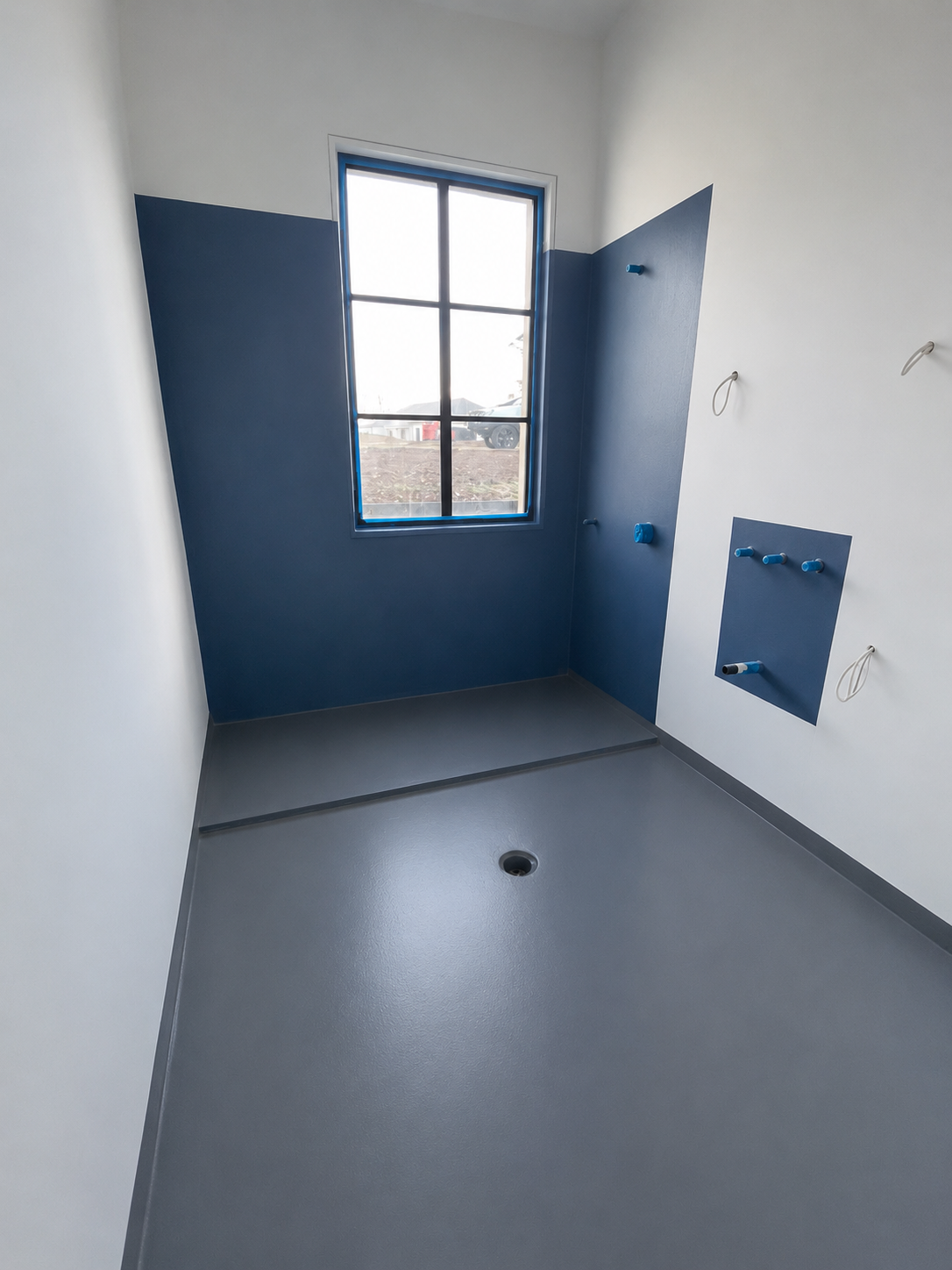 Main bathroom shower waterproofing